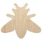 Realistic Fuzzy Honey Bee Unfinished Wood Shape Piece Cutout for DIY Craft Projects